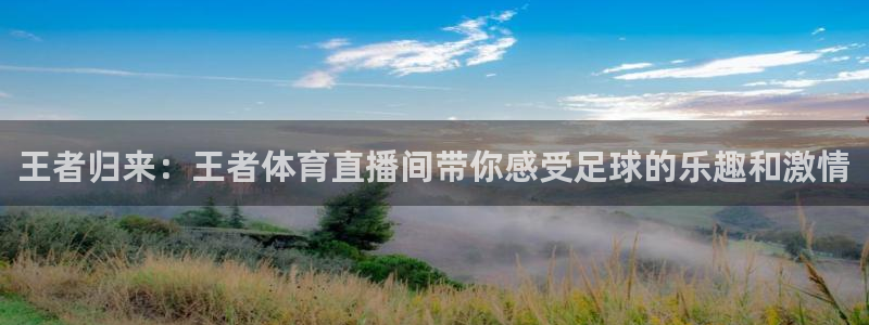 王者归来：王者体育直播间带你感受足球的乐趣和激情