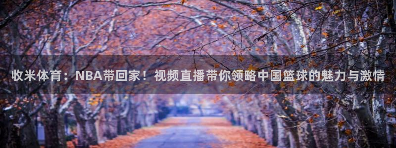 收米体育：NBA带回家！视频直播带你领略中国篮球的魅力与激情